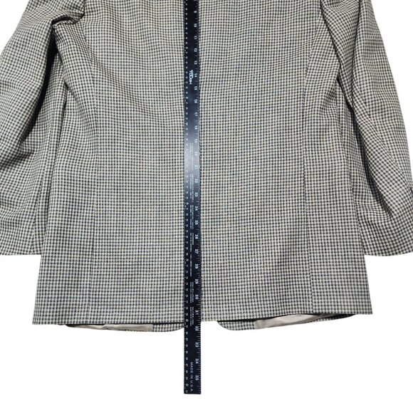 Monsieur Givenchy Mens Houndstooth Blazer Jacket Union Made Tan & Black Size L - Picture 8 of 14